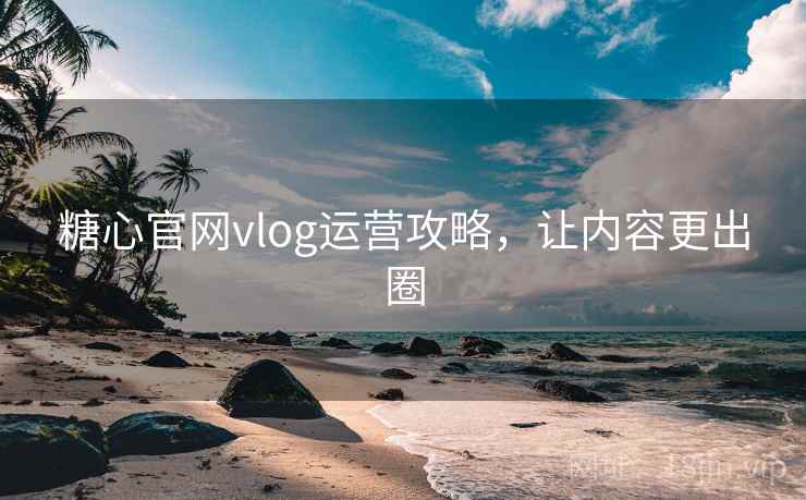 糖心官网vlog运营攻略,让内容更出圈