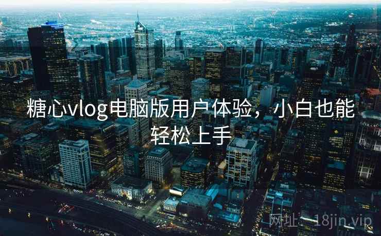 糖心vlog电脑版用户体验，小白也能轻松上手