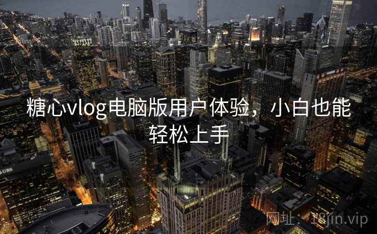 糖心vlog电脑版用户体验，小白也能轻松上手