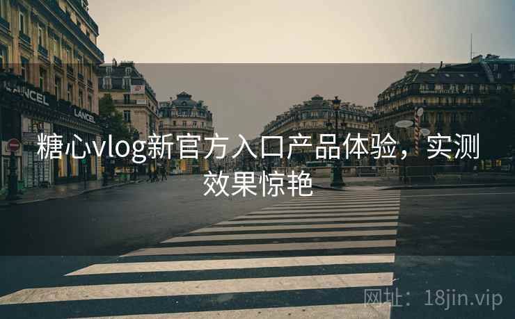 糖心vlog新官方入口产品体验，实测效果惊艳