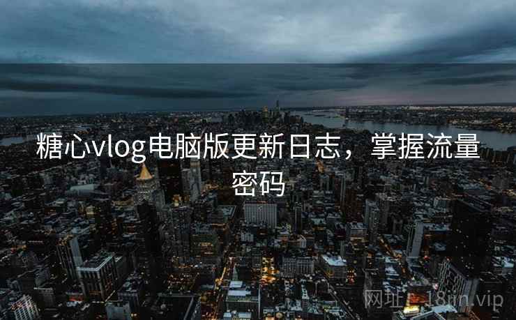 糖心vlog电脑版更新日志，掌握流量密码