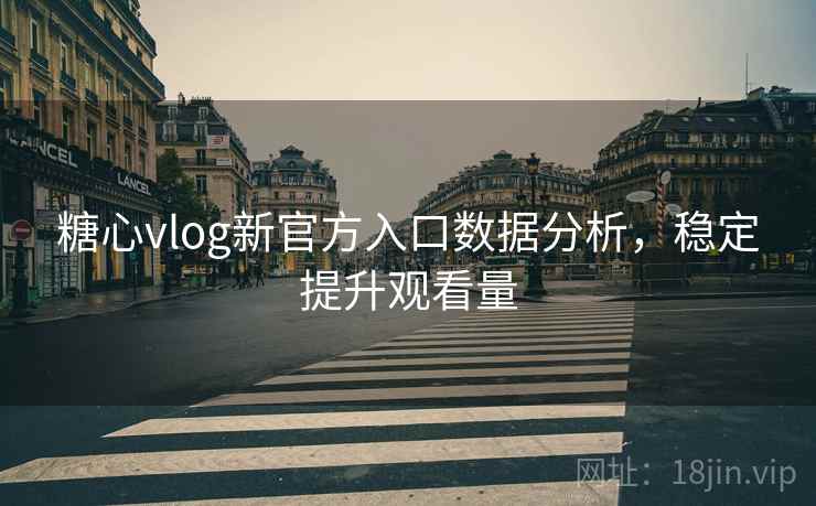 糖心vlog新官方入口数据分析，稳定提升观看量